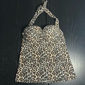 RARE- Victoria’s Secret Miraculous Bra Cheetah Top (Halter)
